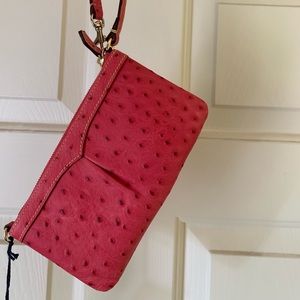 Dooney Bourke ostrich wristlet
